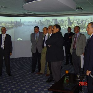 With H.E. Dr. Tarek Kamel, Minister of Communications and Information Technology, H.E. Eng.Sameh Fahmi, Minister of Petroleum, H.E. Ahmed El-Maghrabi Minister of Housing, Utilities &.Urban Development of Egypt 