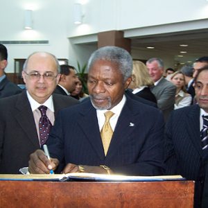 with H.E. Mr. Kofi Annan, Former Secretary General of The United Nations 
