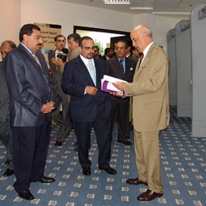 with H.R.H. Sheikh Salman Bin Hamad Al-Khalifa, Bahrain's Crown Prince 
