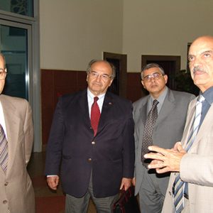 with Dr Ali Abdelrahman Rector of Cairo University