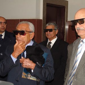with the journalist Hassanin Heikal