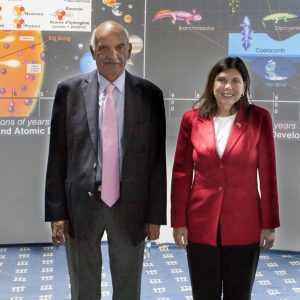 With American astronaut Weber

