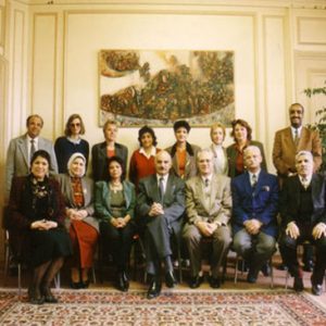 with my staff of the Cultural Office in Paris
